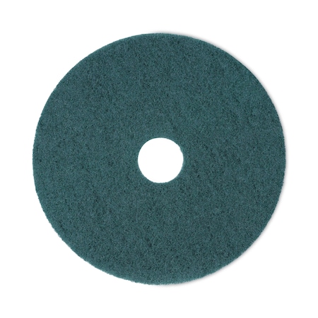 Boardwalk Heavy-Duty Scrubbing Floor Pads, 18" Diameter, Green, PK5 BWK4018GRE